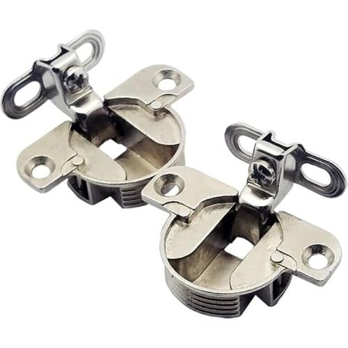 2Pcs/set 35 Cups Door Side Hinge Kitchen Cabinet Door Spring Hinges, Household Sliding Door Hidden Hinge Furniture Hardware