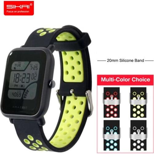 20mm Breathable strap for Amazfit Bip BIT PACE Lite Youth Bracelet Watch Band Sport Strap SIKAI