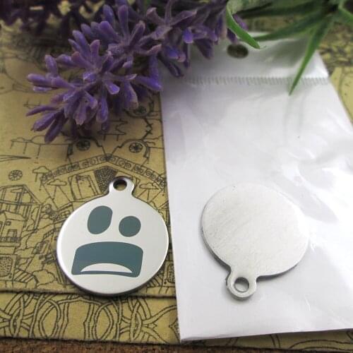 20pcs--"Jack Skellington faces20 "stainless steel charms more style for choosing DIY Charms pendants for necklace