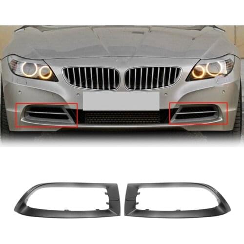 2X Car L+R Front Bumper Grille Grill Lower Trim Decoration Frame for-BMW Z4 E89 2009-2016