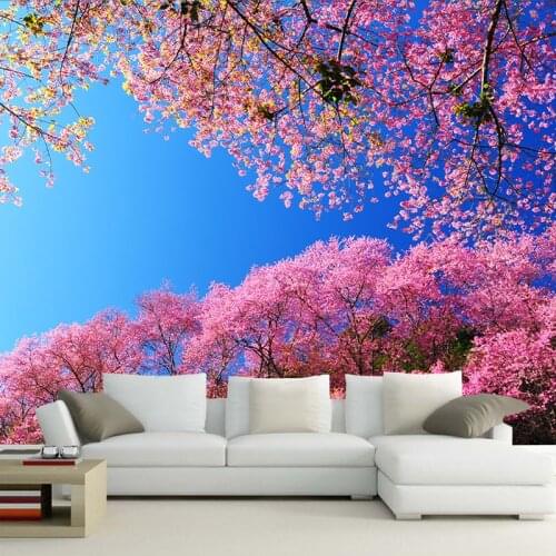 Wallpapers Youman custom 3d photo 3d murals wallpaper European vintage sakura flower painting floral hand-painted background