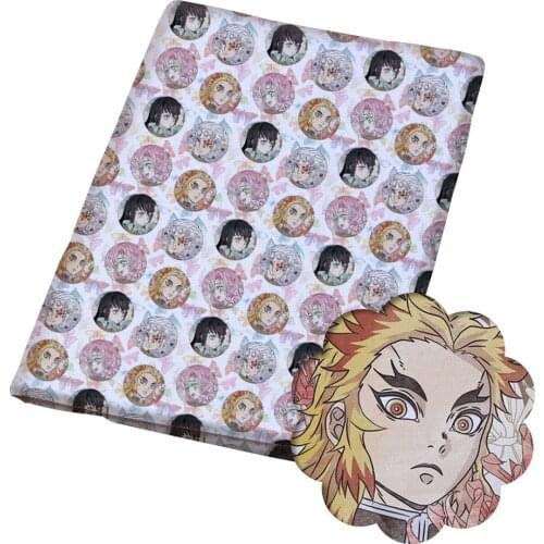 50*140CM Cartoons pattern Polyester cotton Fabric Patchwor Printed for Tissue Kids Home Textile for Sewing Doll Dress Curtain