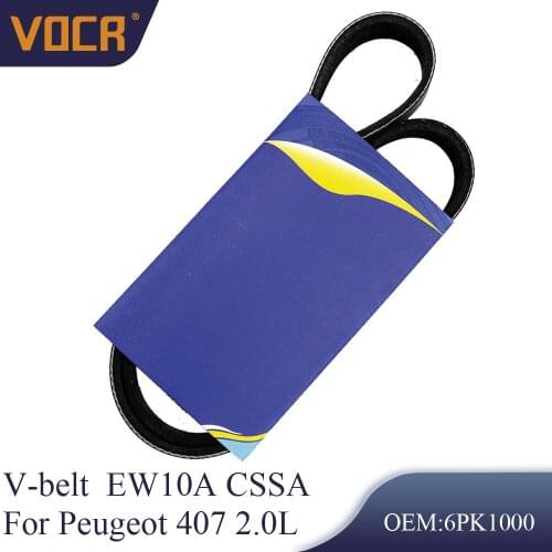 VOCR EW10A CSSA Engine Accessory V-belt For Citroen C4 1.6 2008-2011 6PK1000 5750.PF 99919228350 04E145933A Car Accessories