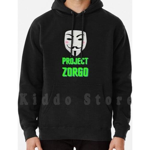 Project Zorgo Gift hoodie long sleeve Black Hacker Project Chanology Project Zorgo Occupy Zorgo Anonymous Legion