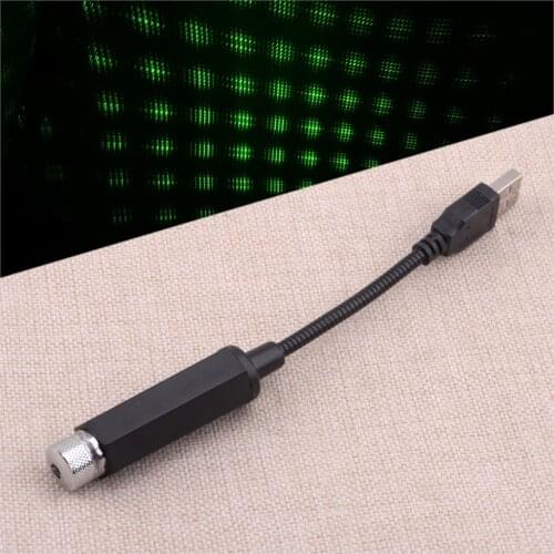 CITALL Universal 5V 1W Green USB LED Car Interior Roof Atmosphere Galaxy Star Night Light Lamp Accessories