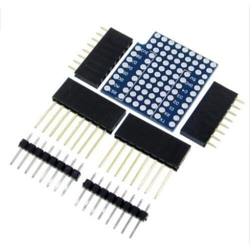 D19) 10PCS/LOT ProtoBoard Shield for WeMos D1 mini double sided perf board Compatible