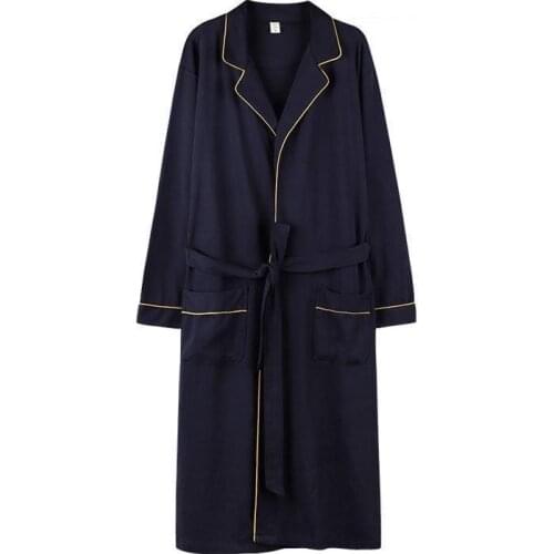 Summer New Men Robe Satin Sleepwear Kimono Gown Silky Bathrobe Gown Male Nightwear Loose Intimate Lingerie Casual Home Wear