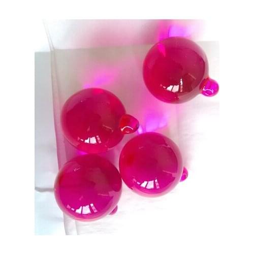 Crystal Ball Hanging 30mm 8pcs/Lot Fuchsia Color Glass Chandelier Ball Parts For Chandelier Suspension