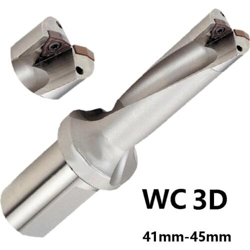 BEYOND Factory Outlet Indexable Insert Drills 3D WC U Drill 41mm-45mm CNC Lathe use WCMT Carbide Inserts Shallow Hole Drilling
