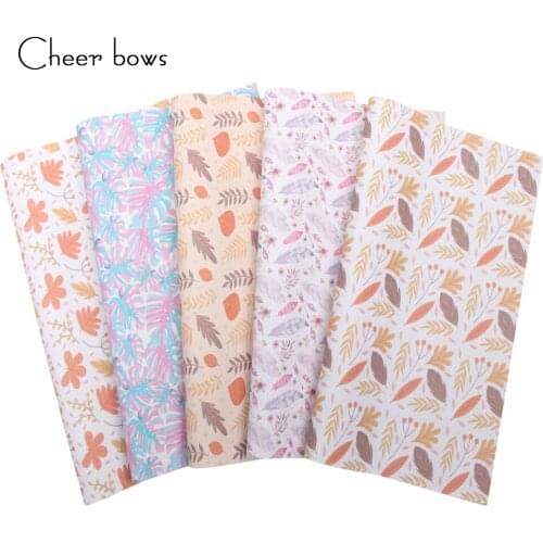 Cheerbows Plant Leather Hairbow Fabric Sheet Handmade Bags Dolls Decoration DIY Crafts Accessories Artificial Synthetic 22*30cm