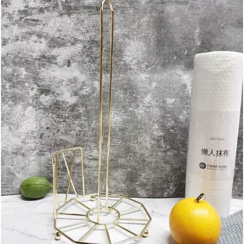 Kitchen Roll Rack Paper Towel Holder Tissue Hanger Rack Nail-Free Cabinet Shelf Sundries Accessories