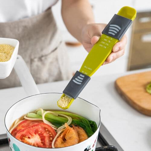 Kitchen Accessories For Baking Measuring Spoon Double End Nine Stalls Adjustable Scale Metering Spoons Cooking Tool Accessor