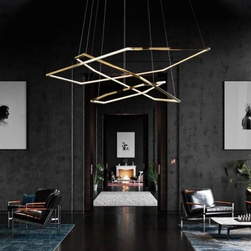 A Living Room Restaurant A Chandelier Northern Europe Club Hotel Sales Place Originality Personality Metal Frame A Chandelier