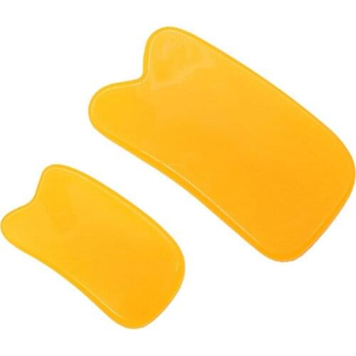 1PC Guasha Beeswax Resin Massager Natural Massager Scrapping Plate For Body Chakra Healing Reiki Massage