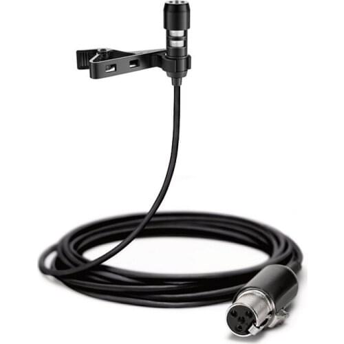 Bolymic Lapel Microphone for shure Lavalier Clip-on Collar Unidirectional Live Speech Vocals