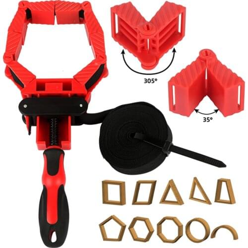 4M Pure Nylon Strap Clip Multifunction Belt Clamping Tools Quick Adjustable Band Clamp Polygonal Angle Clamp Woodworking Tool