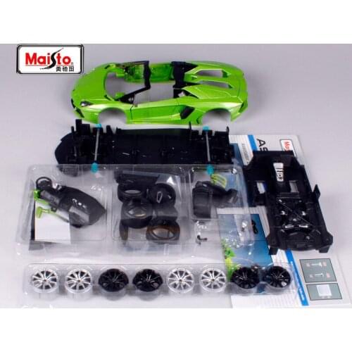 Maisto 1:24 Lamorghini Aventador LP 700-4 Roadster Assembly DIY Diecast Model Car Toy New In Box Free Shipping 39124