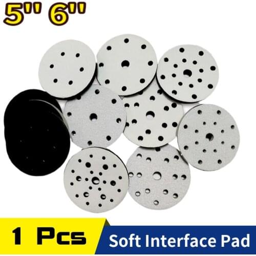 Foam Soft Interface Pad Hook and Loop Sponge Cushion Buffer Pad Protection 5''6'' For Sanding Disc Polishing Abrasive Tools