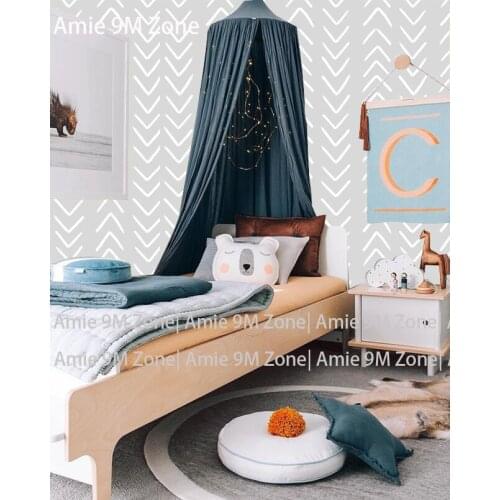 Tuya Mural wallpapers grey background white line pattern design for kids room and bedroom wallpaper customer size