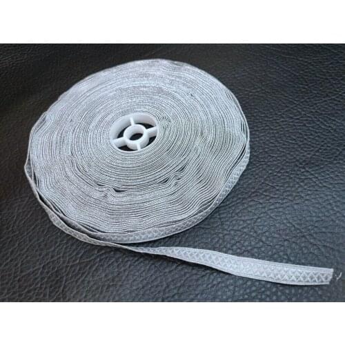 25M WWII German Elite silver tress Aluminum collar shoulder straps metal wire