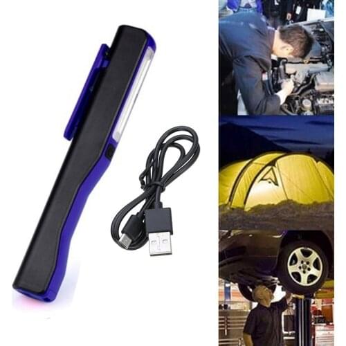 New Rechargeable LED COB Portable Camping Work Inspection Light Lamp Hand Torch netic for Household Workshop Automobile Campi