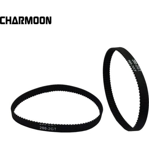 GT2 Closed Loop Timing Belt Rubber 2GT 6mm 3D Printers Parts 110 112 122 158 200 280 300 400 610 852 mm Synchronous Belts