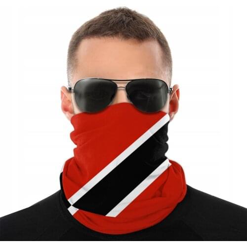 Republic Of Trinidad And Tobago Scarf Neck Face Mask Unisex Neck Warmer Balaclava Bandanas Versatility Headwear Outdoor Hiking