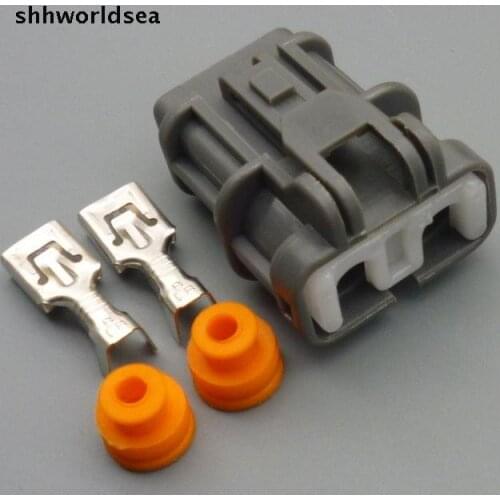 Shhworldsea 10pcs 2 pin car waterproof electrical socket OBD1 Distributor Female 2P Connector plug Case For Honda Plug (92-95)