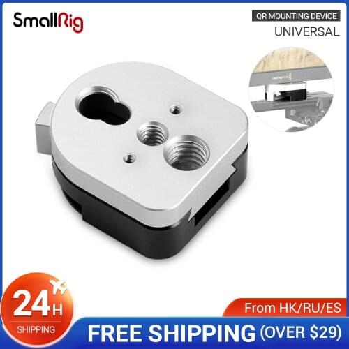 SmallRig S-Lock Quick Release Mounting Device Male and Famale Plate With 1/4" and 3/8" Threaded Holes For Monitor Screen - 1855