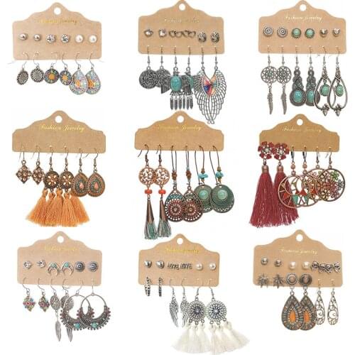 Этнические серьги Spriboom China At AliExpress