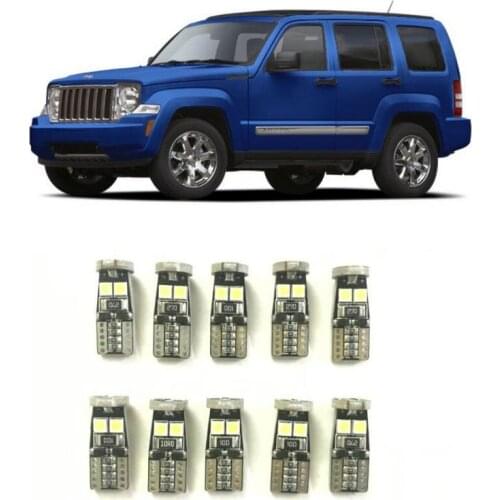 Canbus w5w Led interior lights For jeep LIBERTY KK PATRIOT gladiator