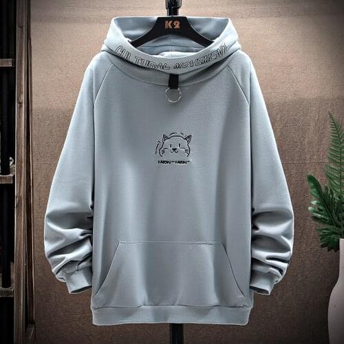 Spring and Autumn Hoodie Boy and Girl Youthful Cartoon Lettered Print Long Sleeve Hoodie for Teenagers Neutral Hoop Sweatshirt