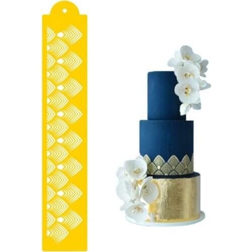 Leaf Flower Cake Stencil Flower cake decorating tools wedding cake decoration fondant cake mold Hollow Painting Template ZM813