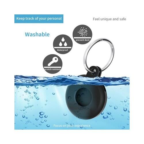 Protective Cover Tracking Device For Aircovered AirTag Case Silicone Bumper Case Compatible with Apple AirTags Tracker Buckle