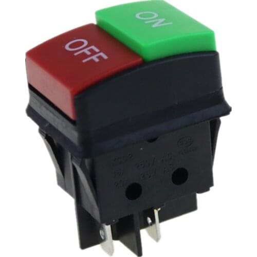 1PCS JD03-C1 KCD4 button start stop control button double red New type Superior quality Rocker switch Button switch