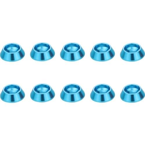 10pcs Metal Flat Head Screw Gasket Washer Shim For MN MN-D90 for WPL B24 B36 RC Car Accessories Red/Blue/Black/Titanium