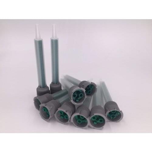 500PCS 1:1&2:1 FMB5-16L static mixing tube epoxy resin AB glue nozzle mixing head square mixer adhensive dispensing nozzle