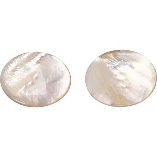 White Shell Guitar Knob 2 Pieces That Marks The Repair Parts