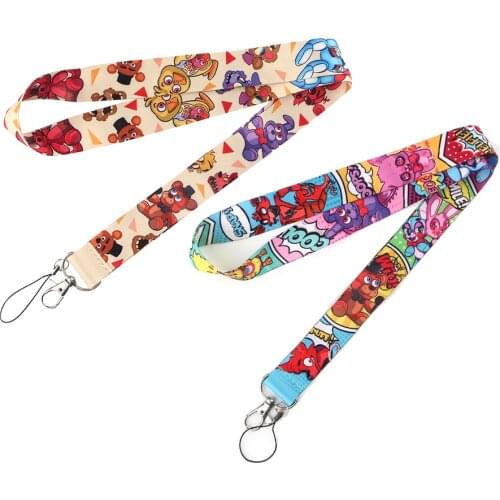 Ransitute R864 Bear Cartoon Key Chain Lanyard Gifts For Child Friends Phone USB Badge Holder Necklace