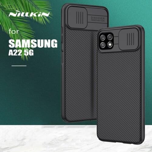 For Samsung Galaxy A22 5G Case Nillkin CamShield Case Ultra-Thin Slide Camera Case Hard PC Back Cover for Samsung A22 5G Case