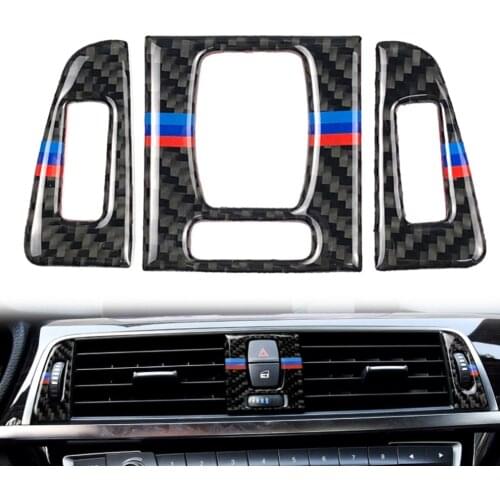 For BMW F30 F31 F32 F33 F34 320i 428i 3 Series Carbon Fiber Car Air Vent Outlet Cover Trim A/C Vent Air Conditioning Outlet Trim