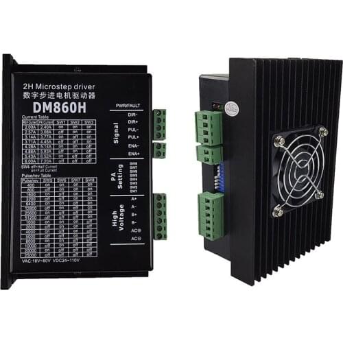 Free shipping Stepper motor driver Dm860H Microstep Motor Two-phase DC motor speed controller for 57 86 stepper motor Nema 23 34