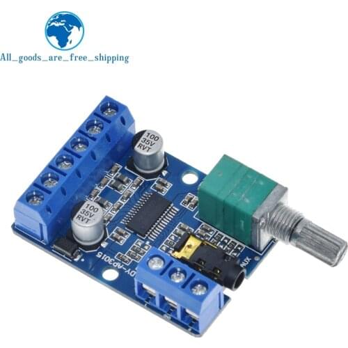 DY-AP3015 DC 8-24V 30W * 2 Class D Dual Channel High Power Stereo Digital Amplifier Board with Adjustable Volume Potentiometer