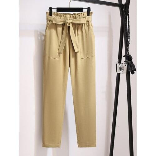 FAISIENS Women's Straight Trousers