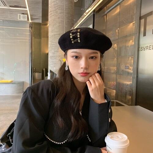 Summer Beret Hats For Women Flat Cap Knit Hollow lace beret Hats Lady Girl Berets Hat Bone Female Tocas Painter Hat sun cap