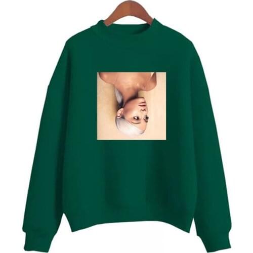 2021 spring and autumn hot sale Ariana Grande ins photo ladies sweatshirt no crying tears fan no hat pullover thank you U Next