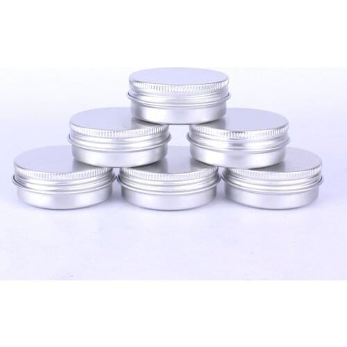 Mini Tin Box Makeup Oil Wax Box Lip Balm Candle Jar Aluminium Screw Lid Box Pill Tin Boxes Small Storage Boxes all size in stock