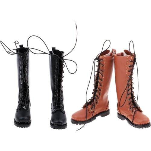 1:6 Scale PU Leather Boots Men Shoes for 12'' //Kumik Figures