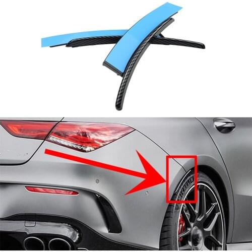 1 Pair Car Rear Bumper Trim Fender Flare Extension Wheel Eyebrow For Mercedes W118 C118 CLA45 CLA180 CLA200 CLA250 AMG 2020