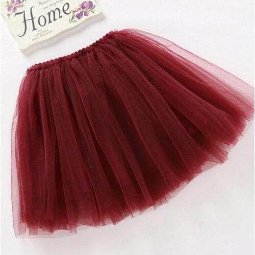 2018 New skirt 7 color girl skirts princess lovely fluffy tutu skirt 2-10Y kids pettiskirt candy color short girls dancing skirt